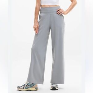 Athleta Gray Wide Leg Pants